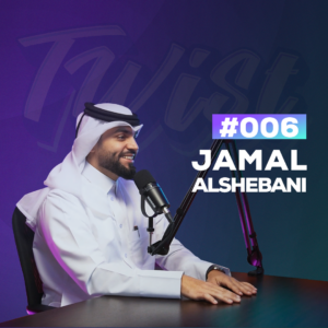 BISHT Magazine Founder Jamal Al Shebani with Host Elie Charbel on TWIST Podcast Episode Cover